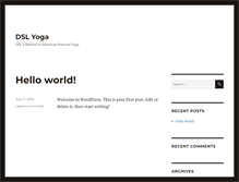 Tablet Screenshot of dslyoga.com